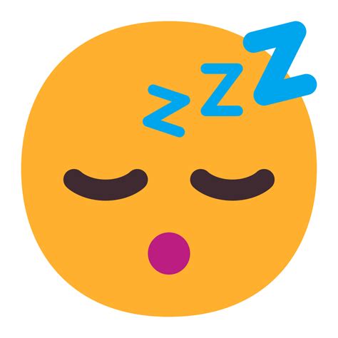 Sleeping Face Flat Icon | FluentUI Emoji Flat Iconpack | Microsoft