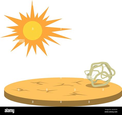 Drought Cartoon Vector Illustration Shortage Of Water Cataclysm