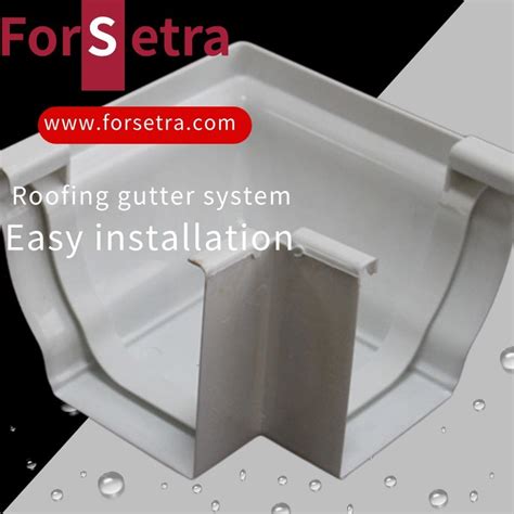 Roofing Accessories For A Inch Gutter System Include Pvc Rainwater