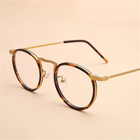 Montura De Gafas Redondas Vintage Tr Para Hombre Montura De Marca