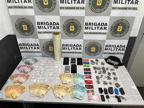 Brigada Militar prende homem e mulher por tráfico de drogas em Caxias