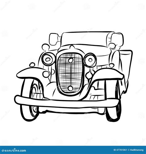 Vieille Voiture Dessin Coloriage Voitures Anciennes