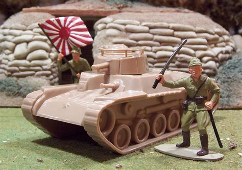 WWII Plastic Toy Soldiers: Japanese Tanks