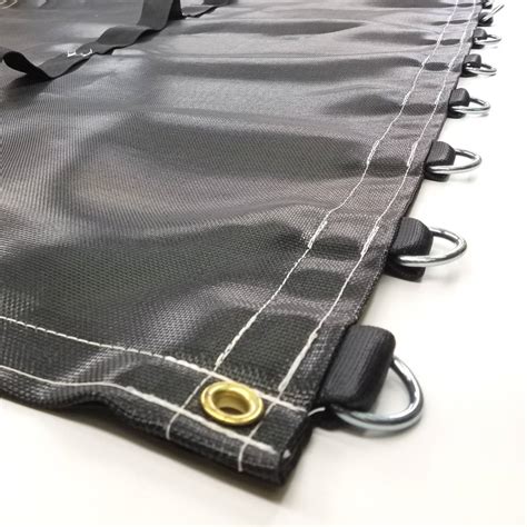 Closed Mesh Cable Tarp for Open Top Trailers Hauling Woodchips, Wood ...