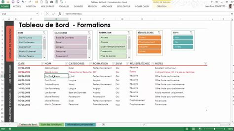 Tableau De Suivi Excel