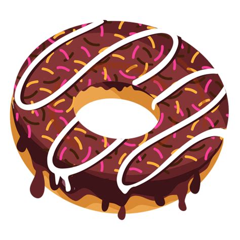 Chocolate Doughnut With Sprinkles PNG & SVG Design For T-Shirts