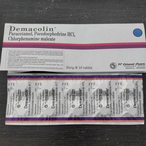 Jual Demacolin Tablet Strip Tablet Shopee Indonesia