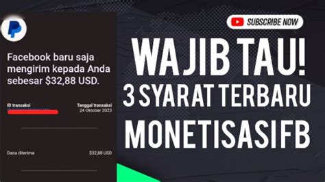 Syarat Monetisasi Reels Facebook Syarat Monetisasi Facebook Cara