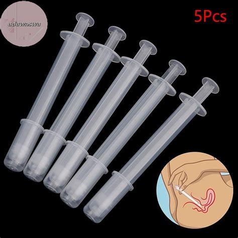 ADAWA Pcs Vaginal Applicator Lubricant Injector Lube Health Care Disposable Anal Nasal Cavity