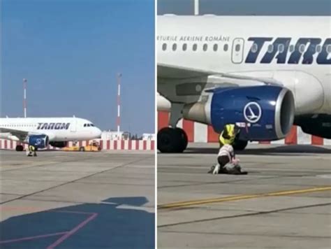 O Femeie Cu Un Bebelu N Bra E A Dat Buzna Pe Pista Unui Aeroport Din