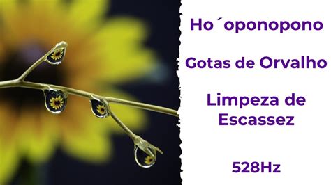 Hooponopono Gotas De Orvalho Mantra De Limpeza De Escassez YouTube