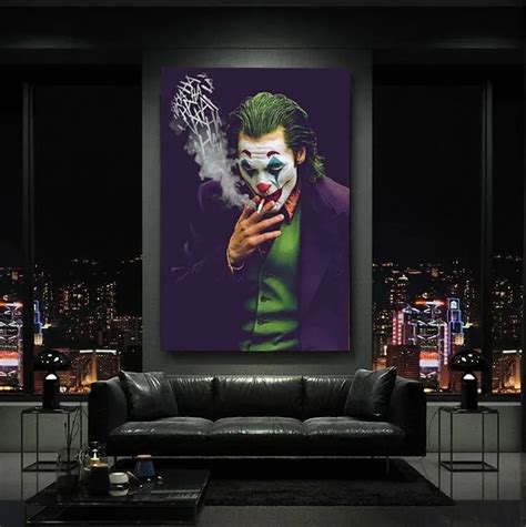 Pintura En Lienzo De Estrella De Pel Cula The Jokers P Ster De Mistismo