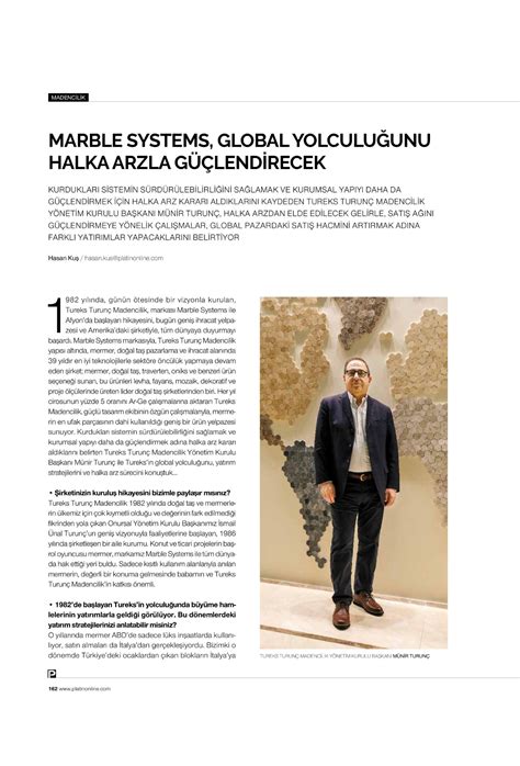 Marble Systems Global Yolculuğunu Halka Arzla Güçlendirecek PLATİN