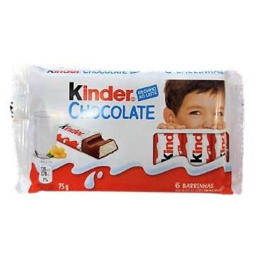 Kinder Barrinha Chocolate Recheado Ao Leite 6 Barrinhas 75g Shopee Brasil