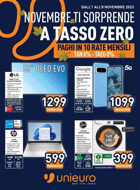 Unieuro Volantino Promozionale Black Friday Valido Da A