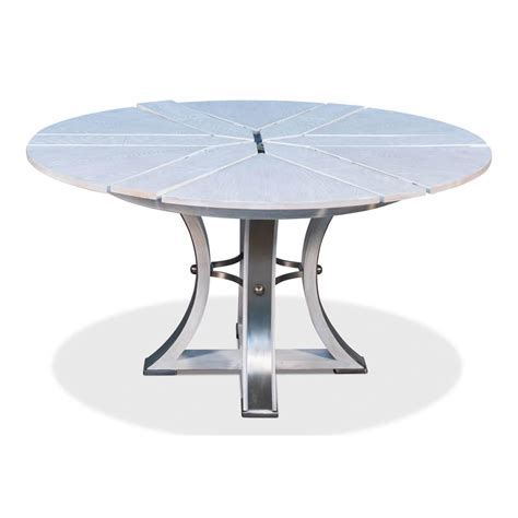 Industrial Style Round Extension Dining Table For Sale at 1stDibs ...