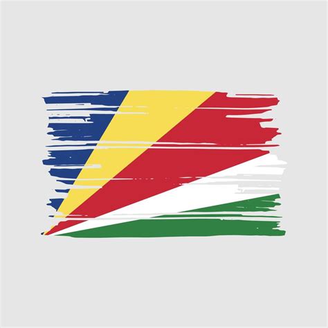 Seychelles Flag Brush Vector. National Flag Design 11429184 Vector Art ...