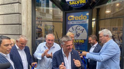 Genova Inaugurato Il Nuovo Point Elettorale Della Lega In Via