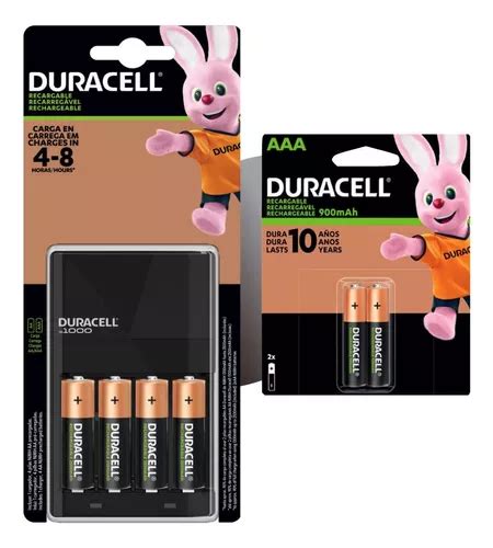 Kit Duracell Cargador Con Pilas Aa Pilas Aaa