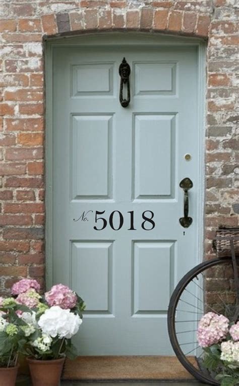 Front Door Number Vinyl Decal Street Number House Address Number Door