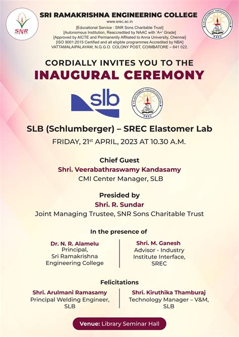 Events Sri Ramakrishna Engineering College Coimbatore