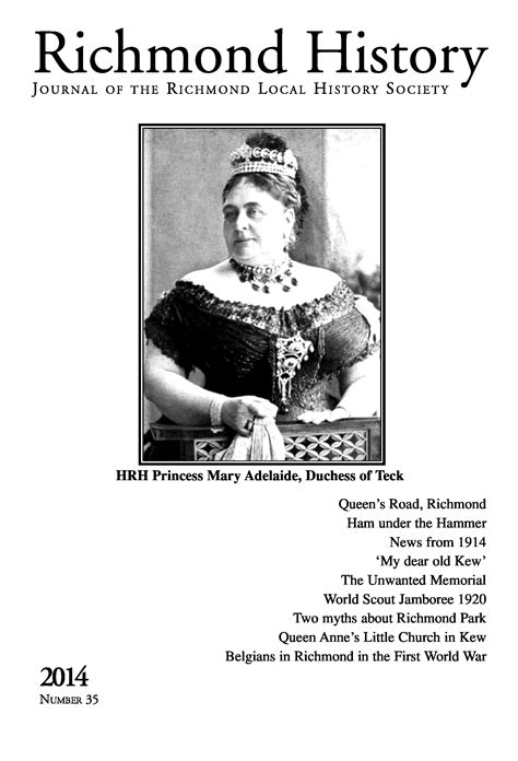 Richmond History 35 (2014): The Journal of Richmond Local History