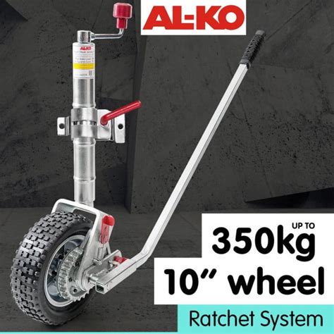 Al Ko 10in Ratchet Jockey Wheel For Trailers And Caravans