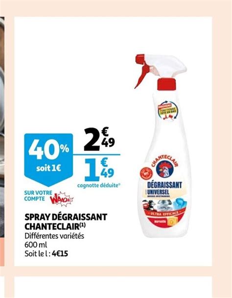 Promo Spray Degraissant Chanteclair Chez Auchan Supermarch