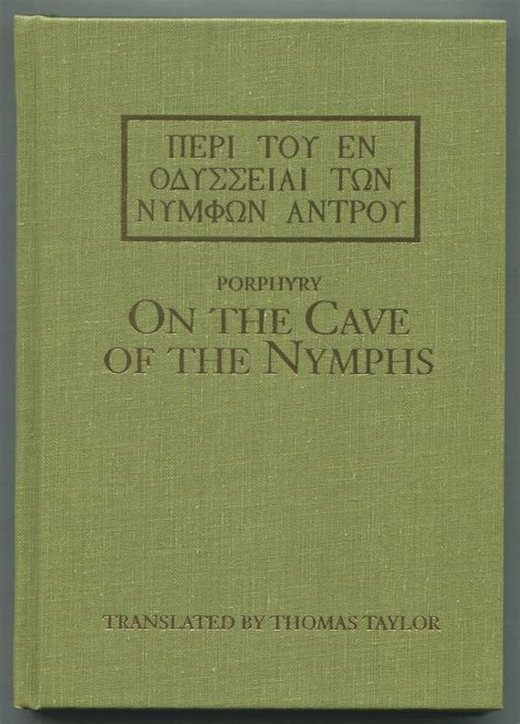 On The Cave Of The Nymphs By Porphyry Fine Hardcover 1988 Between