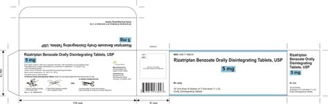 Rizatriptan Orally Disintegrating Tablets Fda Prescribing Information Side Effects And Uses