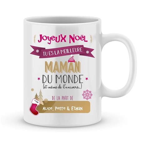 Cadeau No L Maman Mug Personnalis Meilleure Maman Du Monde