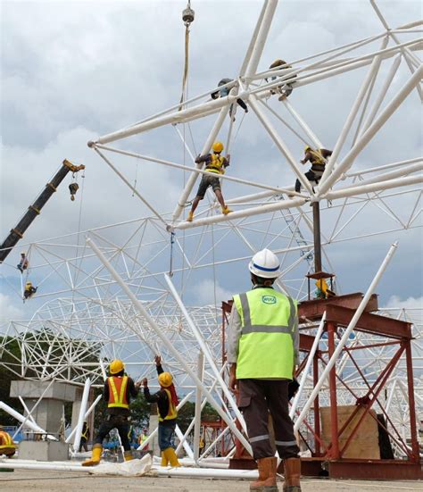 Rangka Struktur Atap Space Frame Bentang Panjang Lebar Atap Kubah