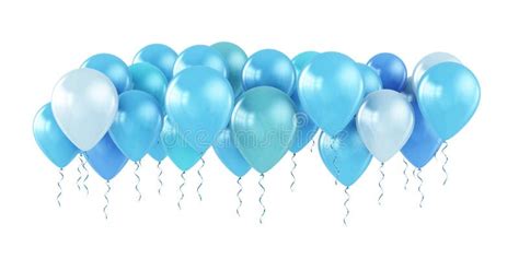 Realistic Blue Balloon Stock Vector Illustration Of Shiny