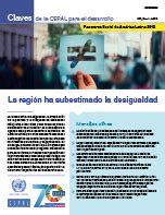 Claves De La Cepal Para El Desarrollo N Panorama Social De Am Rica Latina Publicaci N