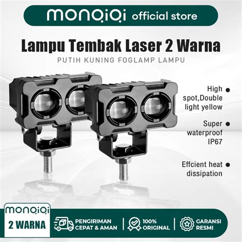 Jual Monqiqi Lampu Tembak Laser W V Lampu Sorot Lensa Led Sql