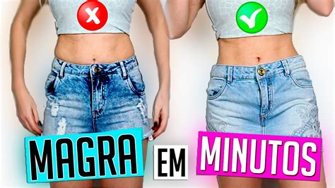 Como Parecer Mais Magra Em Minutos Amanda Domenico Youtube