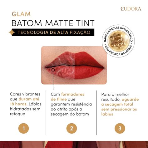 Batom Líquido Nude Icônico Glam Matte Tint Eudora