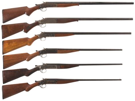 Collectors Lot Of Six Iver Johnson Manufactured Single Shot Shotguns