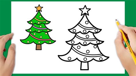 Come Disegnare Un Albero Di Natale Facile Disegno Di Natale YouTube