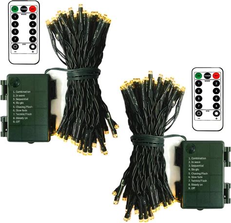 Amazon Echosari Pack Battery Operated Christmas Lights Ft