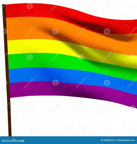 Rainbow Flag Pride Flag Freedom Flag Is An International Symbol Of The Lesbian Gay Bisexual