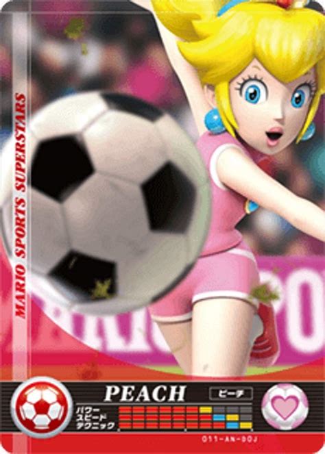 Amazon Nintendo Mario Sports Superstars Amiibo Card Soccer Peach