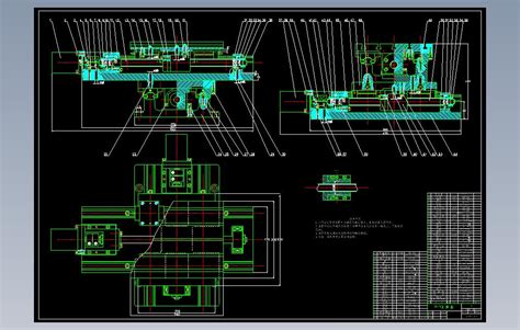 Xy工作台－装配图cad图纸autocad模型图纸免费下载 懒石网