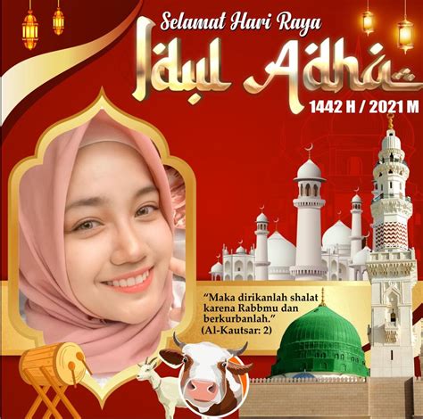 Twibbon Idul Adha 2021 Keren Hiasi Kartu Ucapan Selamat Hari Raya Idul