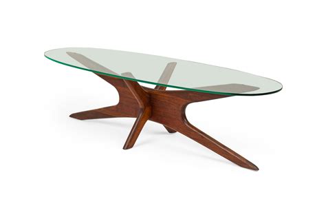 Adrian Pearsall For Craft Associates American Mid Century Walnut Jacks Coffee Table Base