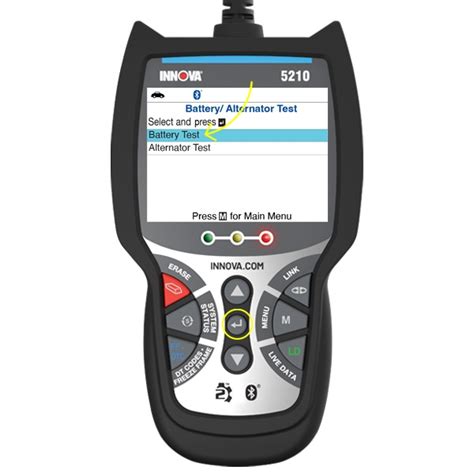 Innova 5210: Performing a Battery Test - Innova Electronics Knowledge Base