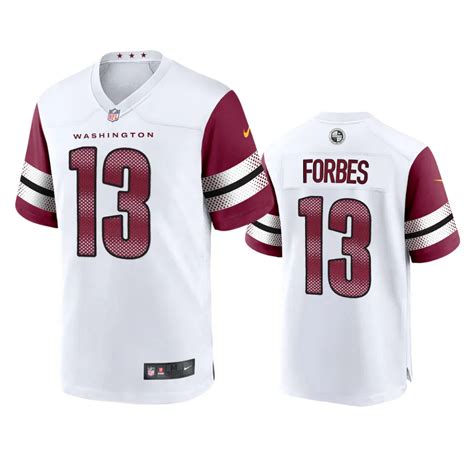 Washington Commanders Emmanuel Forbes White 2023 Nfl Draft Game Jersey