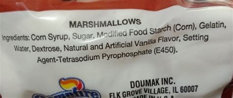 Campfire Marshmallows Nutrition Facts