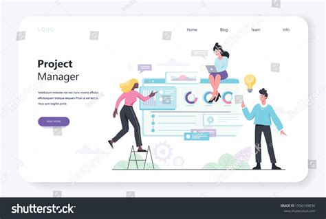 Project Management Web Banner Concept Idea Stock Vector (Royalty Free) 1556199836 | Shutterstock