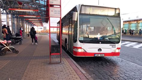 J Zda Autobusem Mercedes Benz Citaro Na Lince Youtube